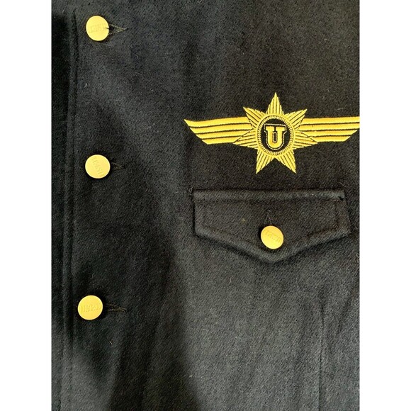 Vintage Get Used By Elie Military Style Embroidered Blue Revolution Jacket - XL - Picture 5 of 8